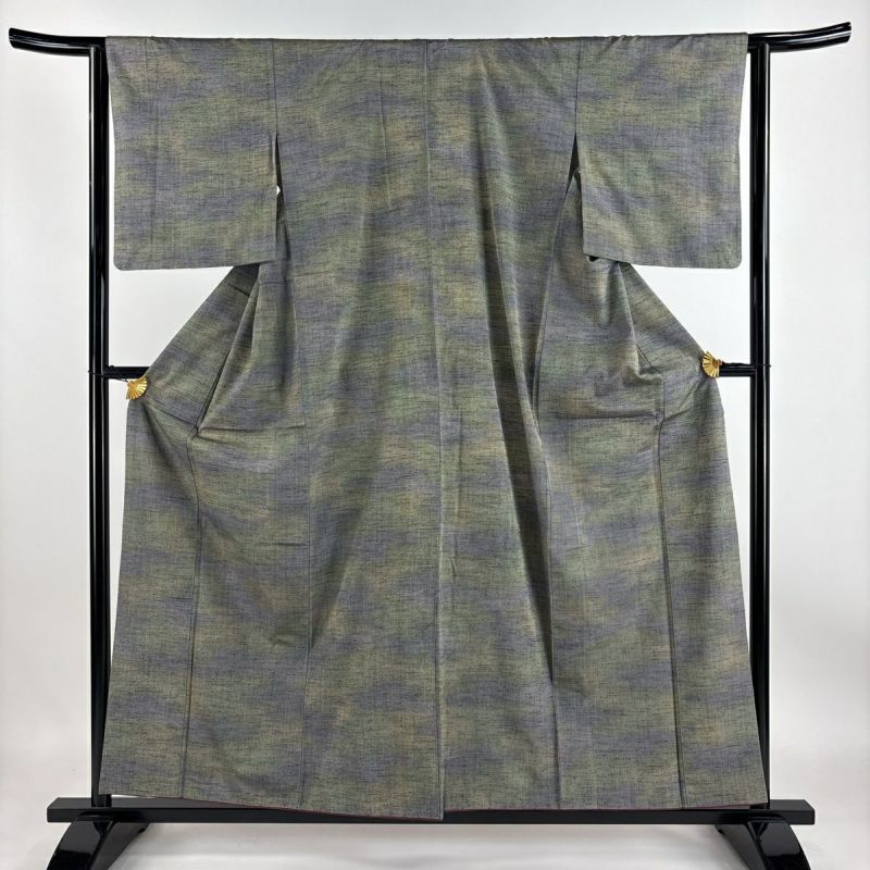 お召 身丈156.5cm 裄丈67.5cm 正絹 秀品