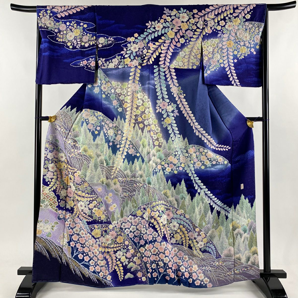 色無地 身丈157cm 裄丈65cm M 袷 斉藤三才 落款あり えんじ色 色無地 身丈157cm 裄丈65cm M 袷 斉藤三才 落款あり えんじ色