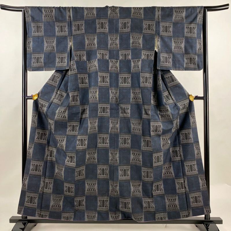 中古・リサイクル 小紋 】 身丈156cm 裄丈65cm Sランク M 正絹