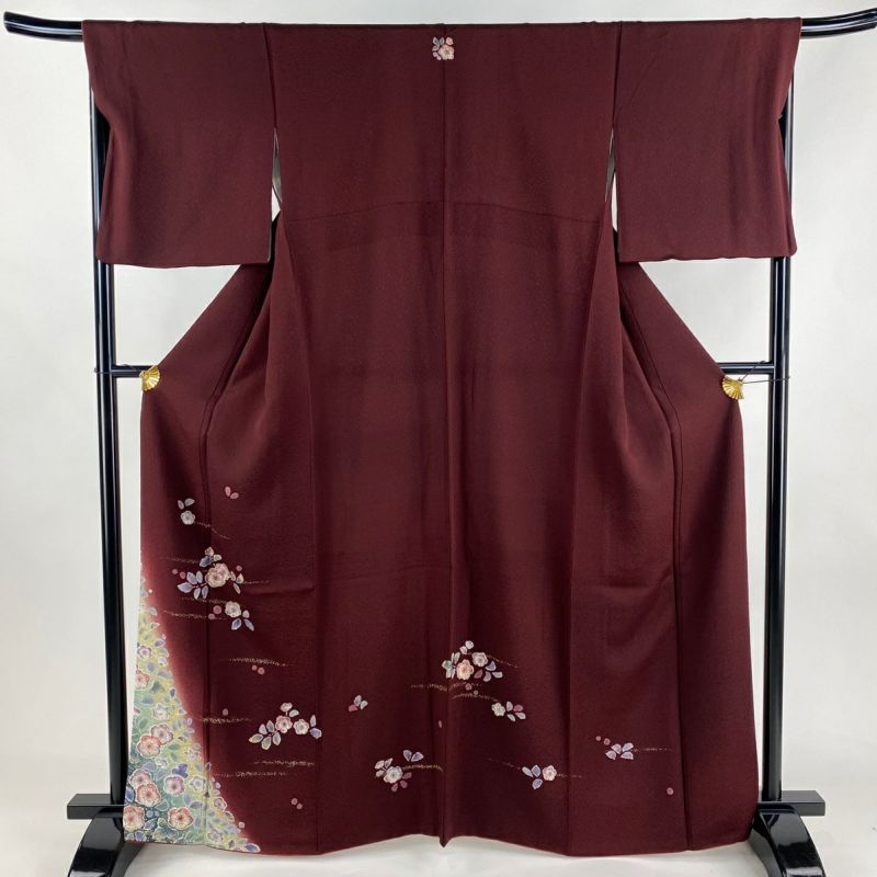 付下げ 身丈163cm 裄丈68cm L 袷 辻が花柄 霞 金彩 染め分け 付下げ 身丈163cm 裄丈68cm L 袷 辻が花柄 霞 金彩 染め分け