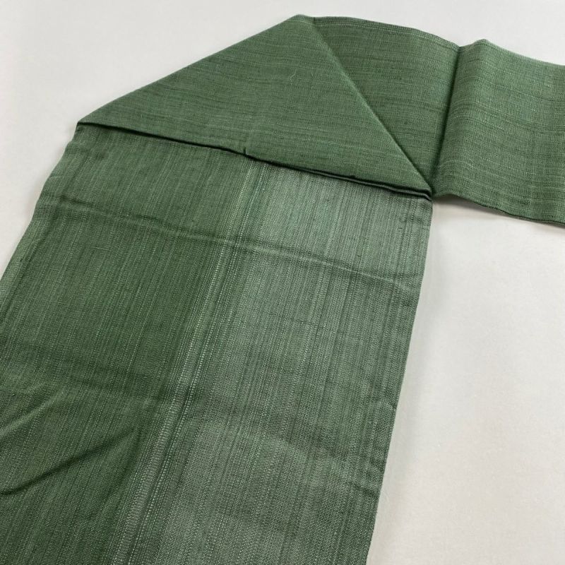 名古屋帯 美品 秀品 鳥 刺繍 箔 緑 正絹|中古・古着 名古屋帯 美品 秀品 鳥 刺繍 箔 緑 正絹|中古・古着