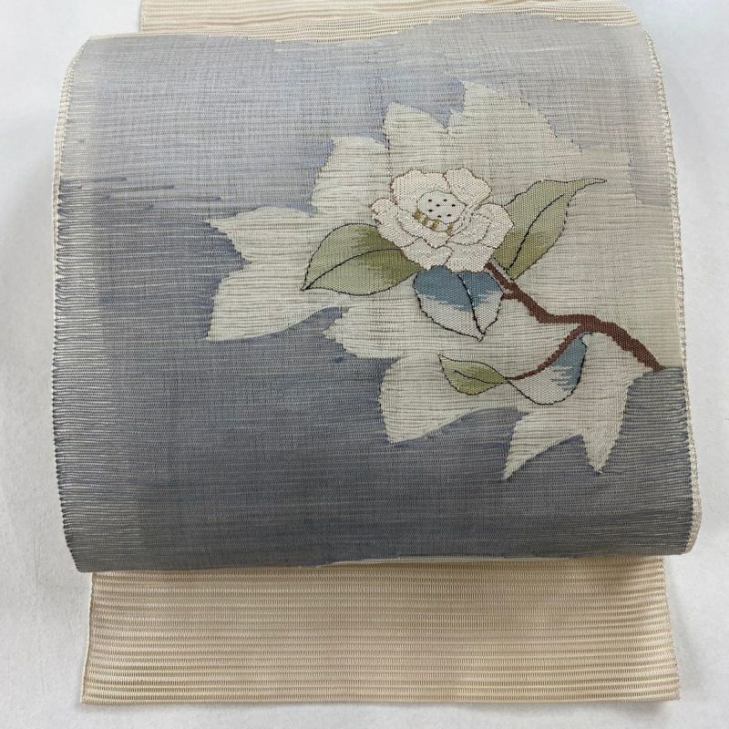 名古屋帯 秀品 夏帯 絽 八寸名古屋 松葉仕立て トンネル仕立て