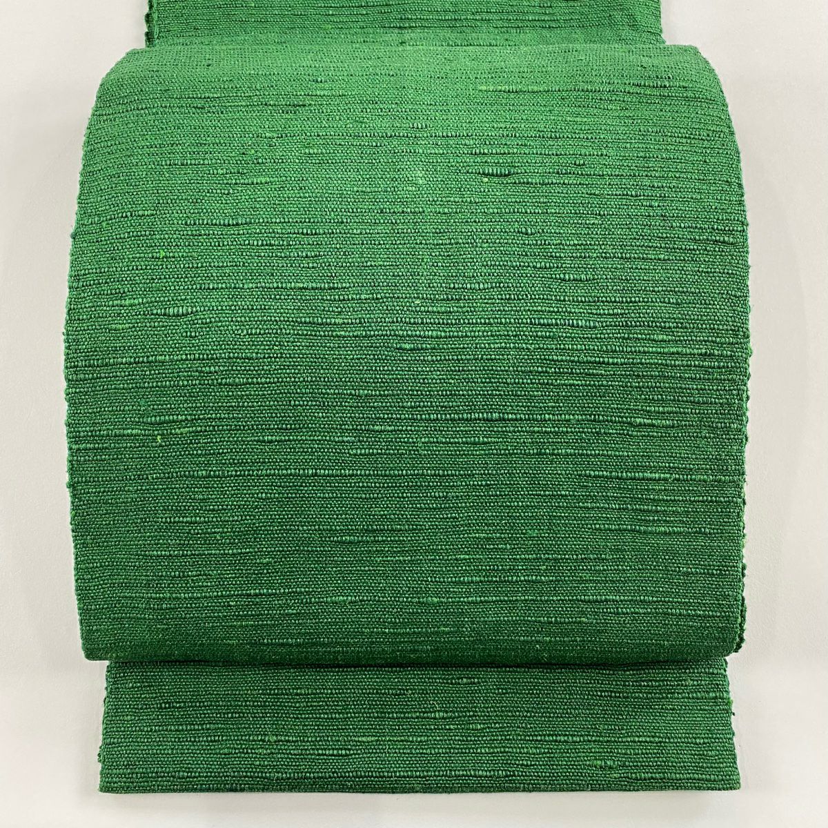 緑色 名古屋帯　絹 帯 正絹 染 一重太鼓 京袋帯 名古屋帯 松文様 深緑 グリーン ミドリ