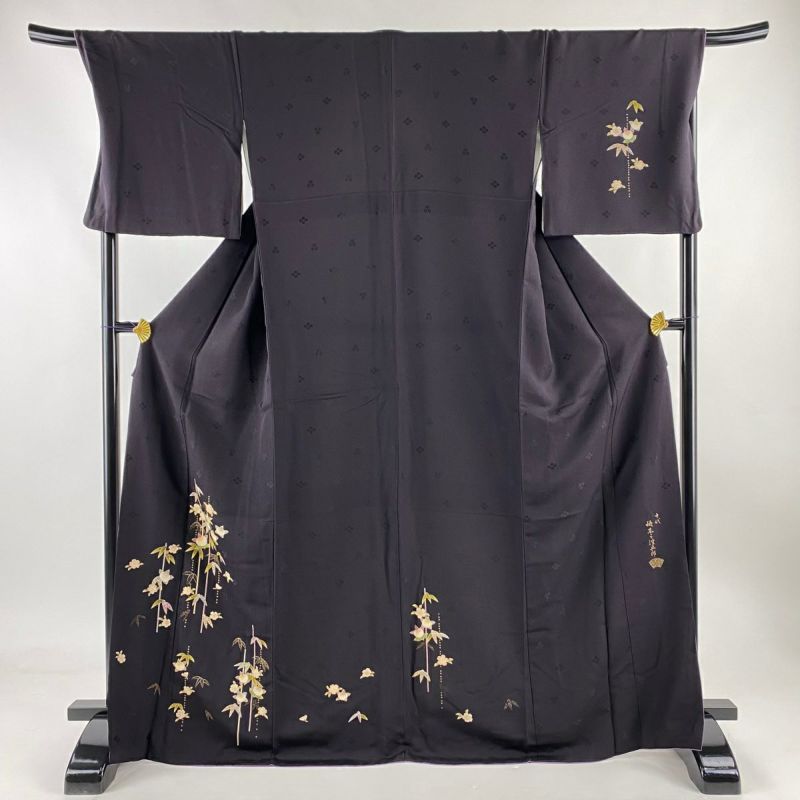 付下げ 身丈169.5cm 裄丈70.5cm L 袷 坂東三津五郎 やまと 落款 付下げ 身丈169.5cm 裄丈70.5cm L 袷 坂東三津五郎 やまと 落款