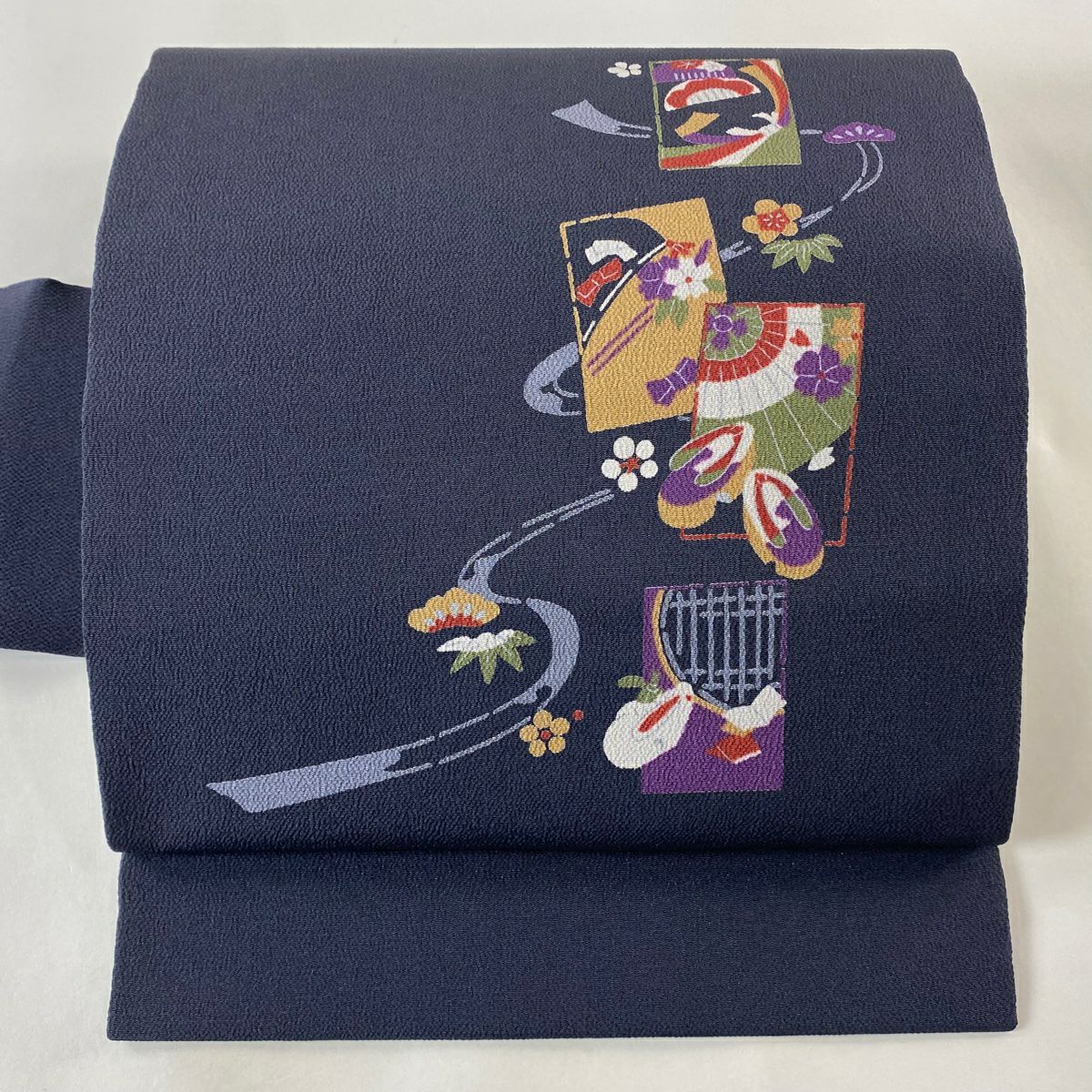 5-141 袋帯 美品！正絹 着物 市松模様 5-141 袋帯 ！正絹 着物 市松模様