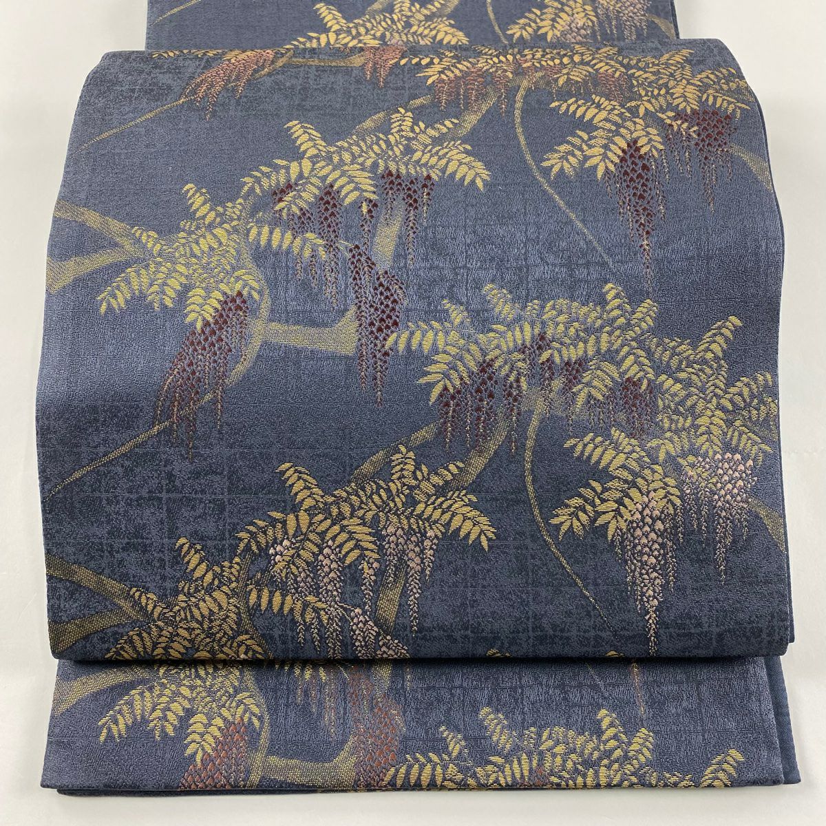 A21 新品　紬地　全通袋帯　美品 秀品 紬縞 幾何学 正絹 新品 紬地 全通袋帯 美品 秀品 紬縞 幾何学 正絹 - メルカリ