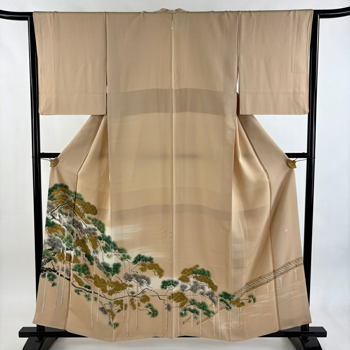 裄丈66 Cm～着丈163Cm～ 五っ紋留め袖きもの～ 袋帯～帯締め 美品】 色留袖 身丈162.5cm 裄丈65cm M 袷 袋帯セット 濱田泰史 加賀