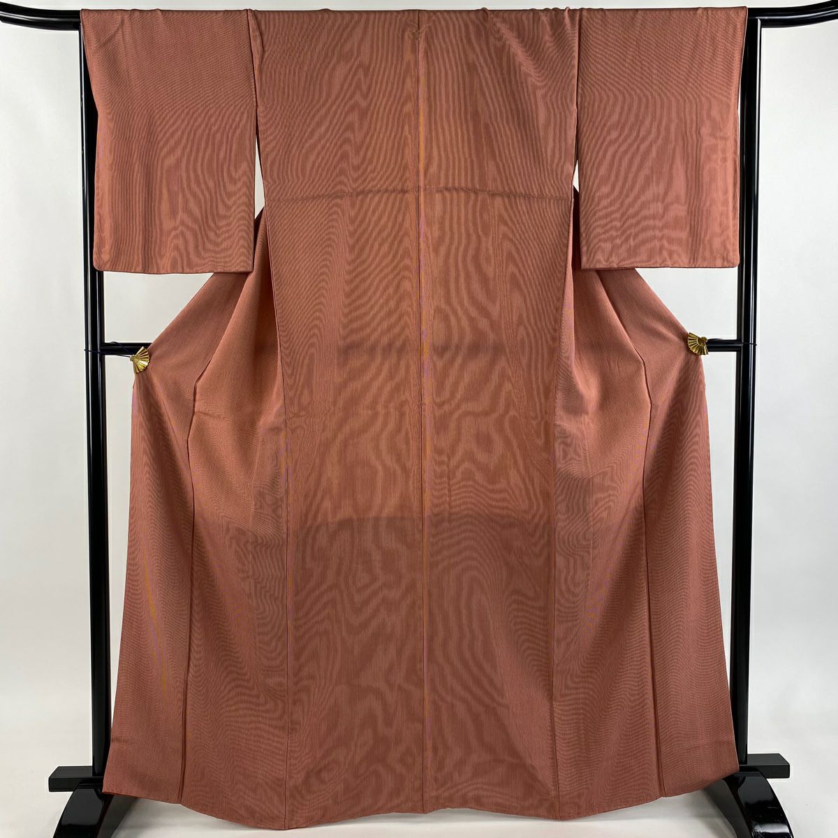 江戸小紋 身丈162cm 裄丈66cm M 袷 鮫 灰色 正絹 秀品｜中古・古着