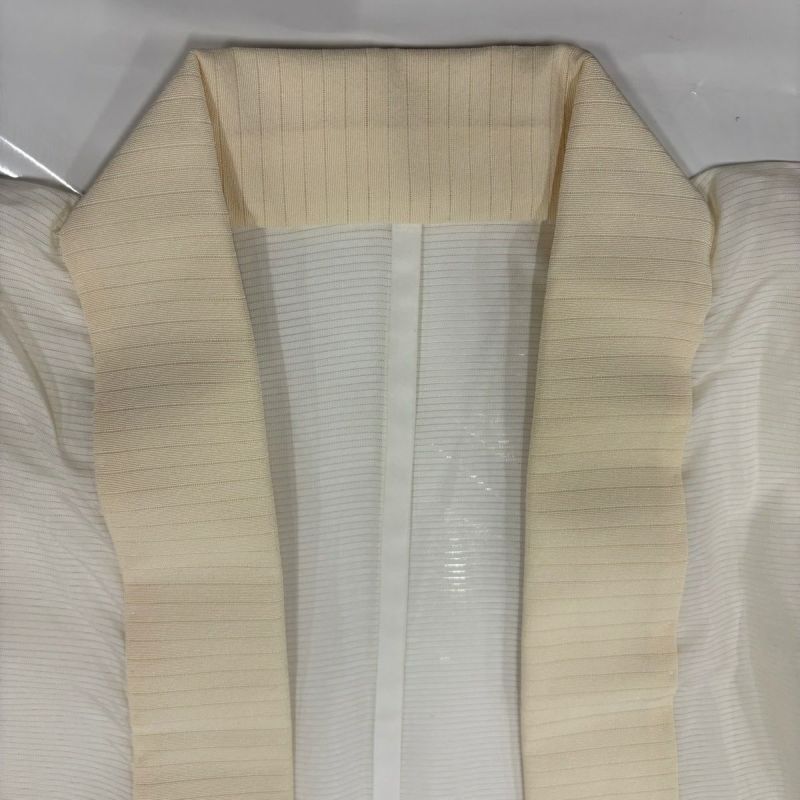 長襦袢 身丈131cm 裄丈65cm M 絽 クリーム 正絹 秀品｜中古