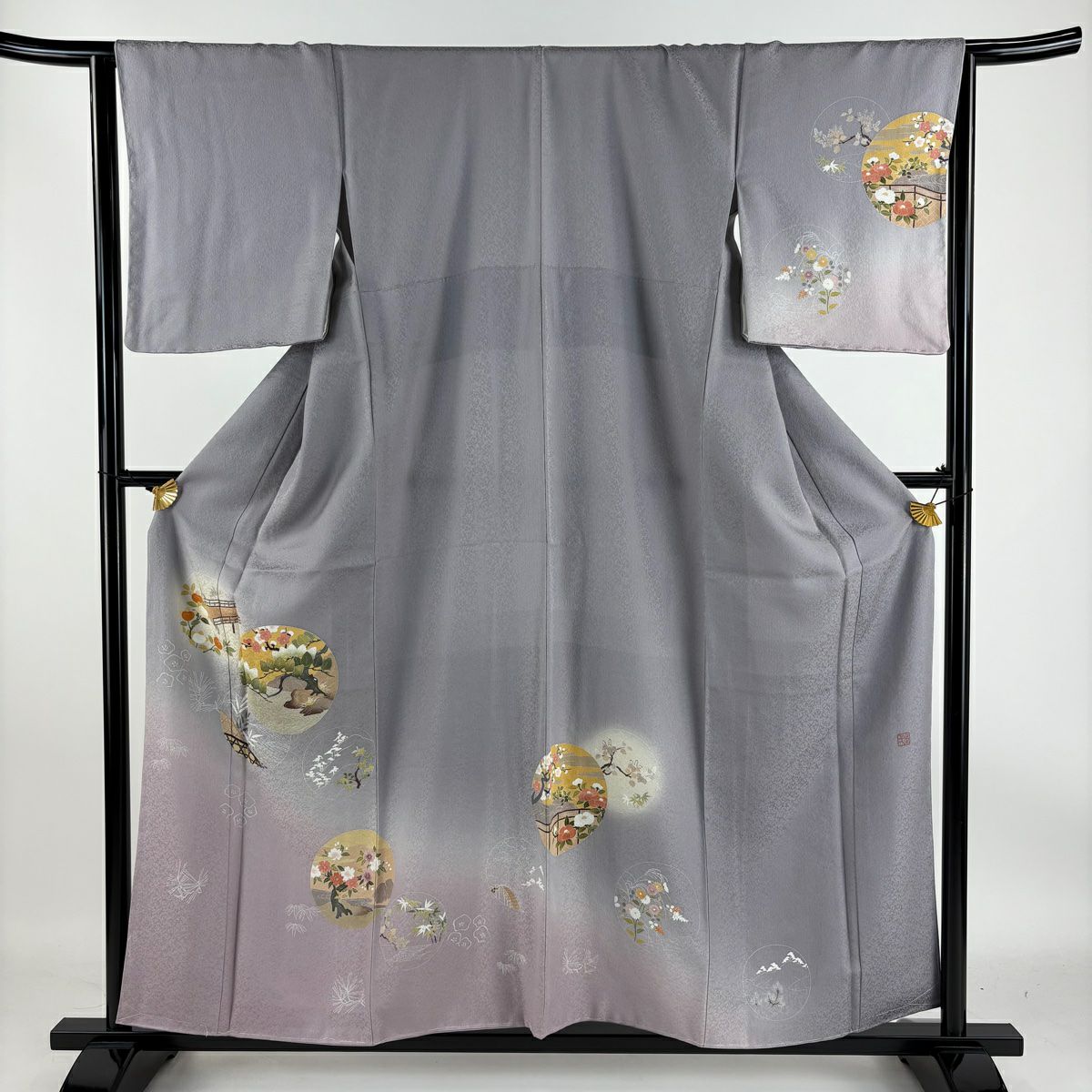 逸品 美品 付下げ 付け下げ 山口美術織物 灰紫 唐織 身丈163cm 逸品 美品 付下げ 付け下げ 山口美術織物 灰紫 唐織 身丈163cm - メルカリ