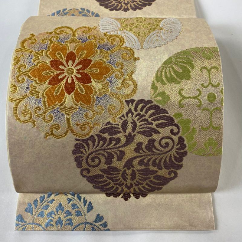 407my10◇川島織物 花に流水 金糸 六通 本袋帯◇美品 407my10◇川島織物 花に流水 金糸 六通 本袋帯◇美品 - メルカリ