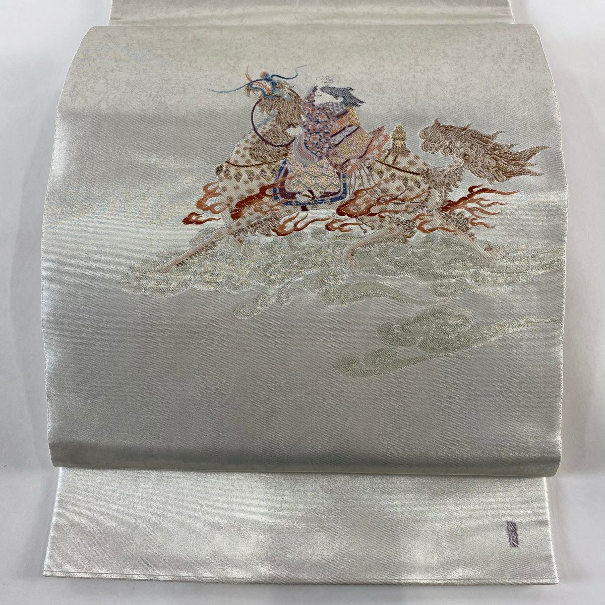 袋帯 美品 逸品 長嶋成織物 落款あり 由水十久監修 瀞金錦 本
