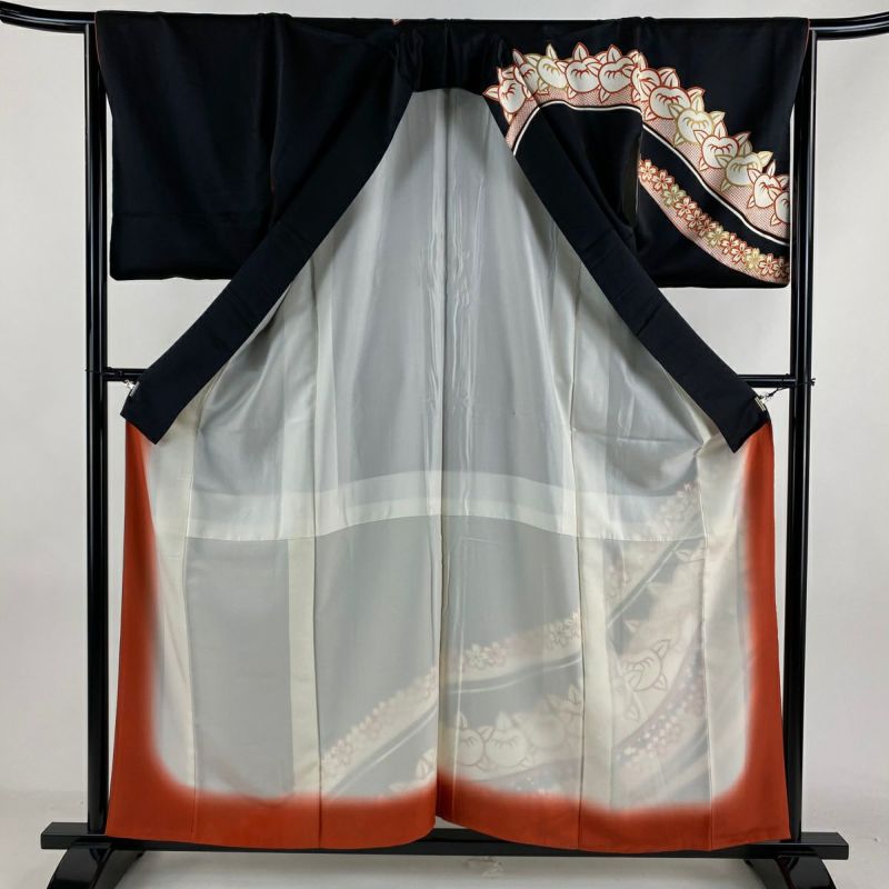 30%OFF 訪問着 身丈158.5cm 裄丈65.5cm M 袷 吾妻徳穂 落款あり