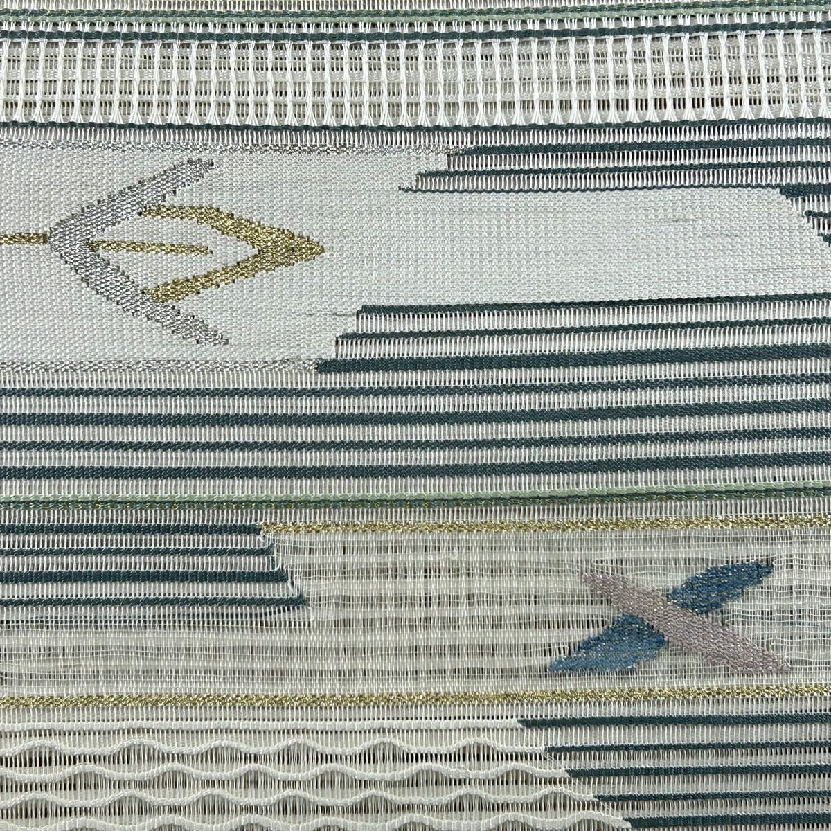 名古屋帯 美品 名品 渡文 落款あり 八寸名古屋帯 松葉仕立て 露