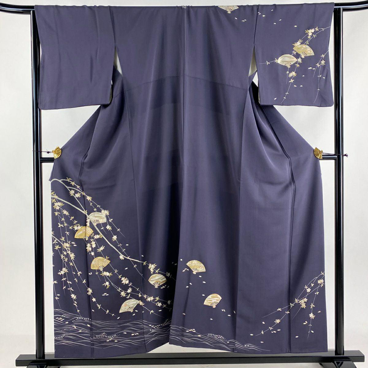 金彩 辻ヶ花調 紋無し 素敵なデザイン 付下げ 訪問着 正絹 AK-6397 金彩 辻ヶ花調 紋無し 素敵なデザイン 付下げ 訪問着 正絹 AK-