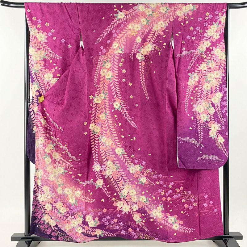 豪華綺麗☆辻が花☆トールサイズ身丈171cm裄丈69cm正絹振袖＋