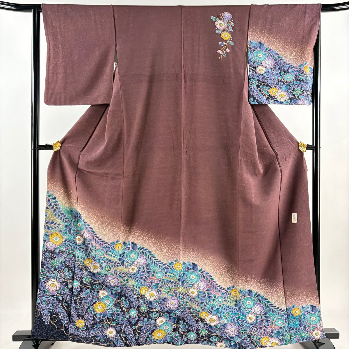 辻が花 金通し 正絹 着物“神秘が溶け込み、別世界へ続く花道”訪問着 G-56 辻が花 金通し 正絹 着物“神秘が溶け込み、別世界へ続く花道”訪問着 G-56