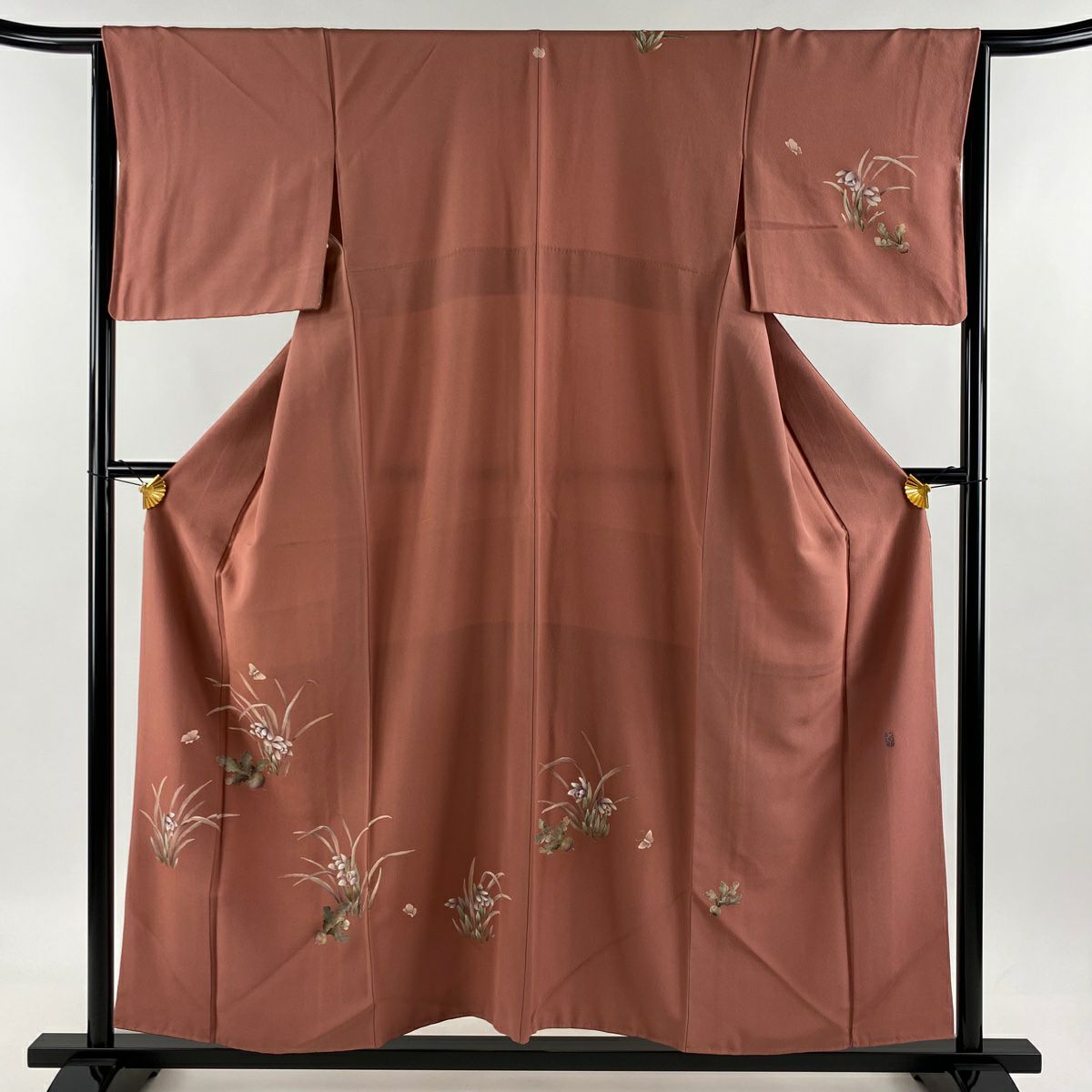 高級 付け下げ 正絹 袷 刺繍 サーモンピンク 暈し染め 地紋 楽天市場】サーモンピンク 着物（着物｜和服）：レディース