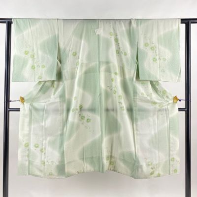 正絹長襦袢 薄桜色 中古 鱗文様 裄丈68cm 身丈132cm d302